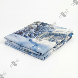 "Snowy Forest" Backdrop - Winter Theme Display - Standelite