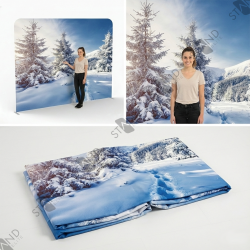 Mur d'Image Hiver "Forêt Enneigée" - Décor Noël Pro - Standelite