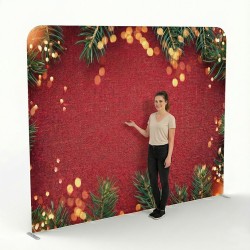 8ft Christmas Backdrop - Pro Tension Fabric Display - Standelite