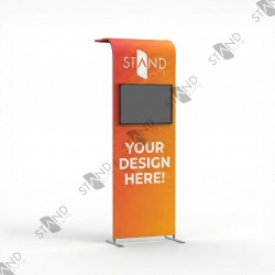 Short Arch Monitor Stand - Tension Fabric Display - Standelite