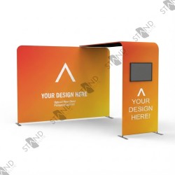 Modular 2.4m Exhibition Stand with TV Arch - Standelite