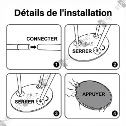 Customizable Oval Counter Tension Fabric - Standelite