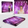 8ft Stage and Spotlights Backdrop - Pro Fabric Stand - Standelite