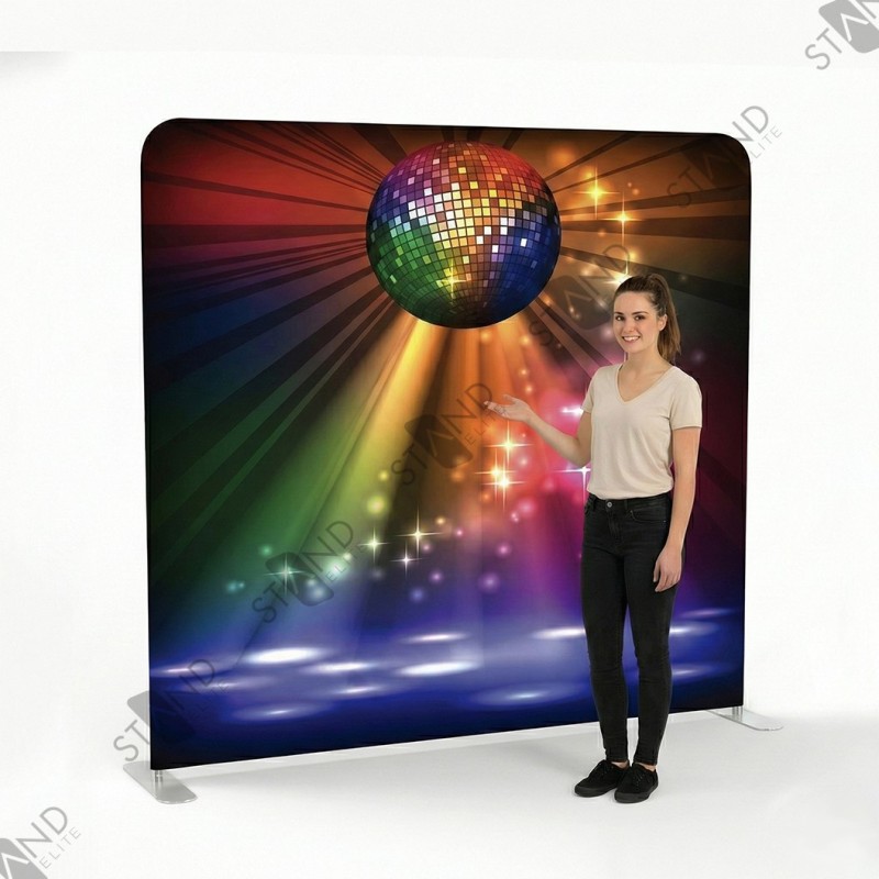 Professional Disco Backdrop Wall - Standelite - Dye Sublimation