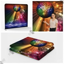 Professional Disco Backdrop Wall - Standelite - Dye Sublimation