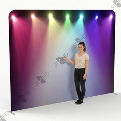 8ft Stage Backdrop - Multicolor Spotlights - Standelite