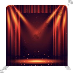 Professional Red Curtain Backdrop Stand 8ft - Standelite