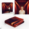 Professional Red Curtain Backdrop Stand 8ft - Standelite