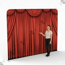 Mur d'image rideau rouge théâtre - Standelite - Backdrop 2.4m