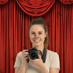 Mur d'image rideau rouge théâtre - Standelite - Backdrop 2.4m