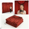 Theater stage red curtain backdrop - Standelite - 8ft Display