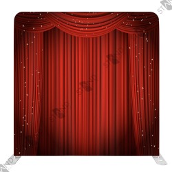 Professional Red Curtain Stage Backdrop 8ft - Standelite