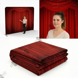 Fond de scène Prestige Rideaux Rouges 8ft - Standelite