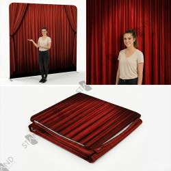 Mur d'image 8ft Rideau Rouge - Backdrop Stand Textile - Standelite