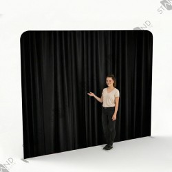 Mur d'image Backdrop Rideau Noir 8ft - Standelite