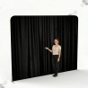 Mur d'image Backdrop Rideau Noir 8ft - Standelite