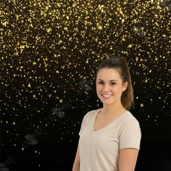 Professional 8ft Gold Glitter Backdrop - Standelite Tension Stand