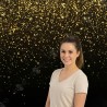 Professional 8ft Gold Glitter Backdrop - Standelite Tension Stand