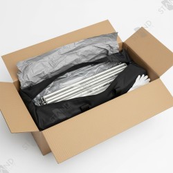 Professional 8ft Gold Glitter Backdrop - Standelite Tension Stand