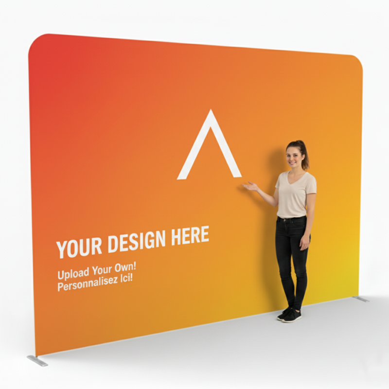 Custom 4x2.3m Fabric Backdrop - Frame + Print Options
