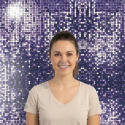 Backdrop Paillettes Violettes Pro - Fond de Scène Événementiel Standelite