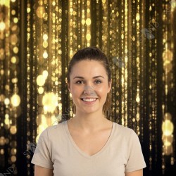 Gold Glitter Backdrop - Professional Photocall Stand - Standelite