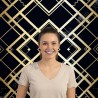 Art Deco Black & Gold Backdrop - Professional Photo Wall Standelite