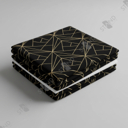 Professional Art Deco Black & Gold Backdrop - Standelite