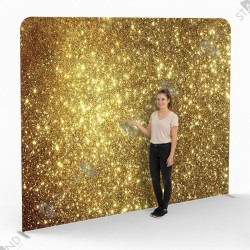 Backdrop Paillettes Dorées - Stand Photo Professionnel - Standelite