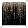 Luxury Gold & Black Glitter Backdrop - Professional Display Standelite