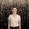 Luxury Gold & Black Glitter Backdrop - Professional Display Standelite