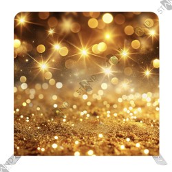 Professional Gold Glitter Backdrop - Media Wall Display - Standelite