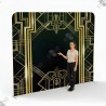 Art Deco Gatsby Backdrop - Luxury Black & Gold Background - Standelite