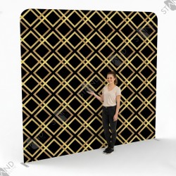 Art Deco Black & Gold Backdrop - Premium Display by Standelite