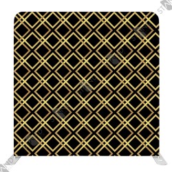 Backdrop Art Déco Noir et Or - Stand Haut de Gamme Standelite