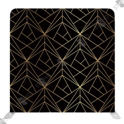 Backdrop Art Déco Noir et Or Professionnel - Standelite