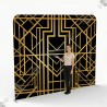 Professional Art Deco Backdrop - Black & Gold Photo Wall Standelite