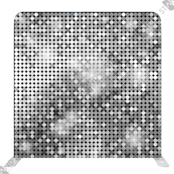 Backdrop Paillettes Argent Pro - Mur d'Image Tissu Standelite
