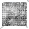 Professional Silver Sequin Backdrop - Standelite Tension Fabric Wall