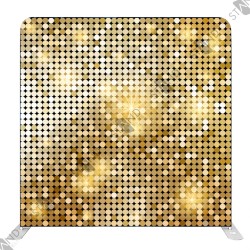 Gold Glitter Backdrop - Professional Event Tension Fabric Display - Standelite