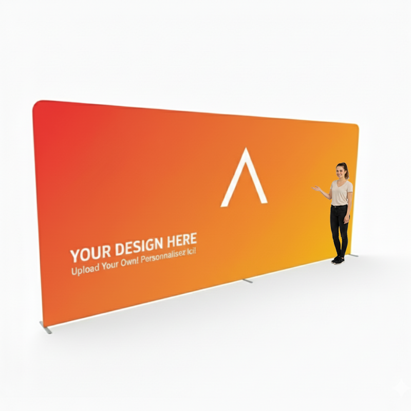 Backdrop 20ft personnalisable - Toile + structure aluminium