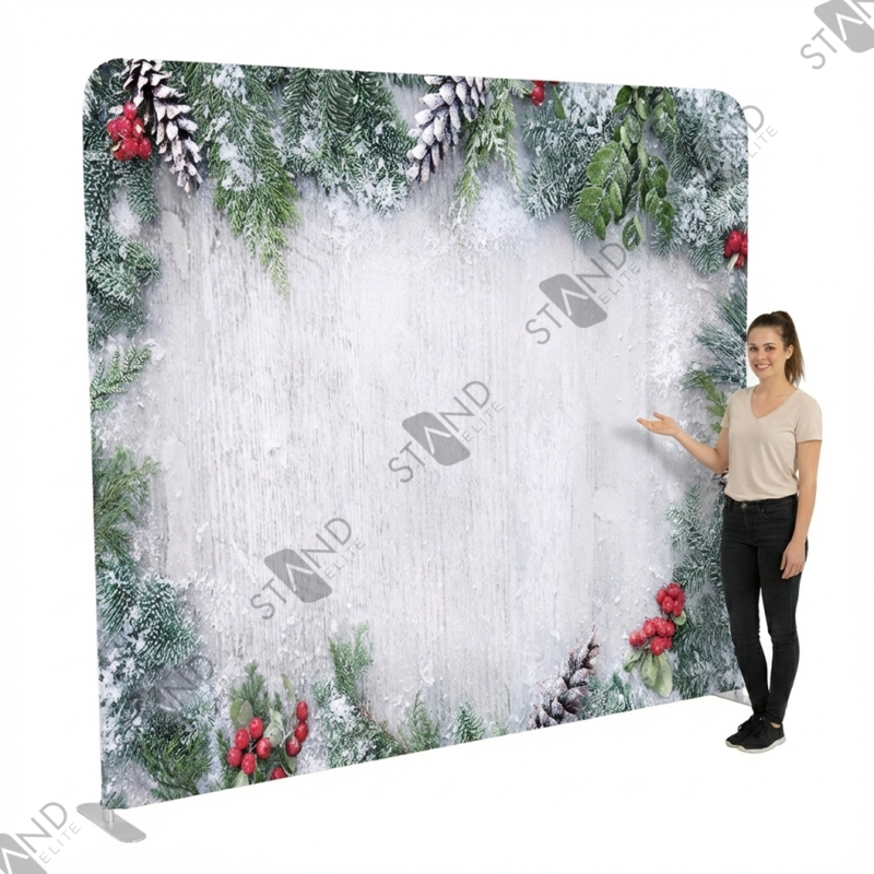 Winter Backdrop 8ft - Tension Fabric Photocall - Standelite