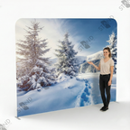 Mur d'Image "Forêt Enneigée" - Backdrop Hiver & Noël - Standelite