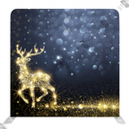 Fond de Scène 2,4m "Christmas Gold" - Standelite - Structure Tubulaire & Tissu Tendu