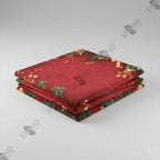Fond de Scène Noël Rouge & Sapin 240cm (8ft) - Structure Tubulaire - Standelite