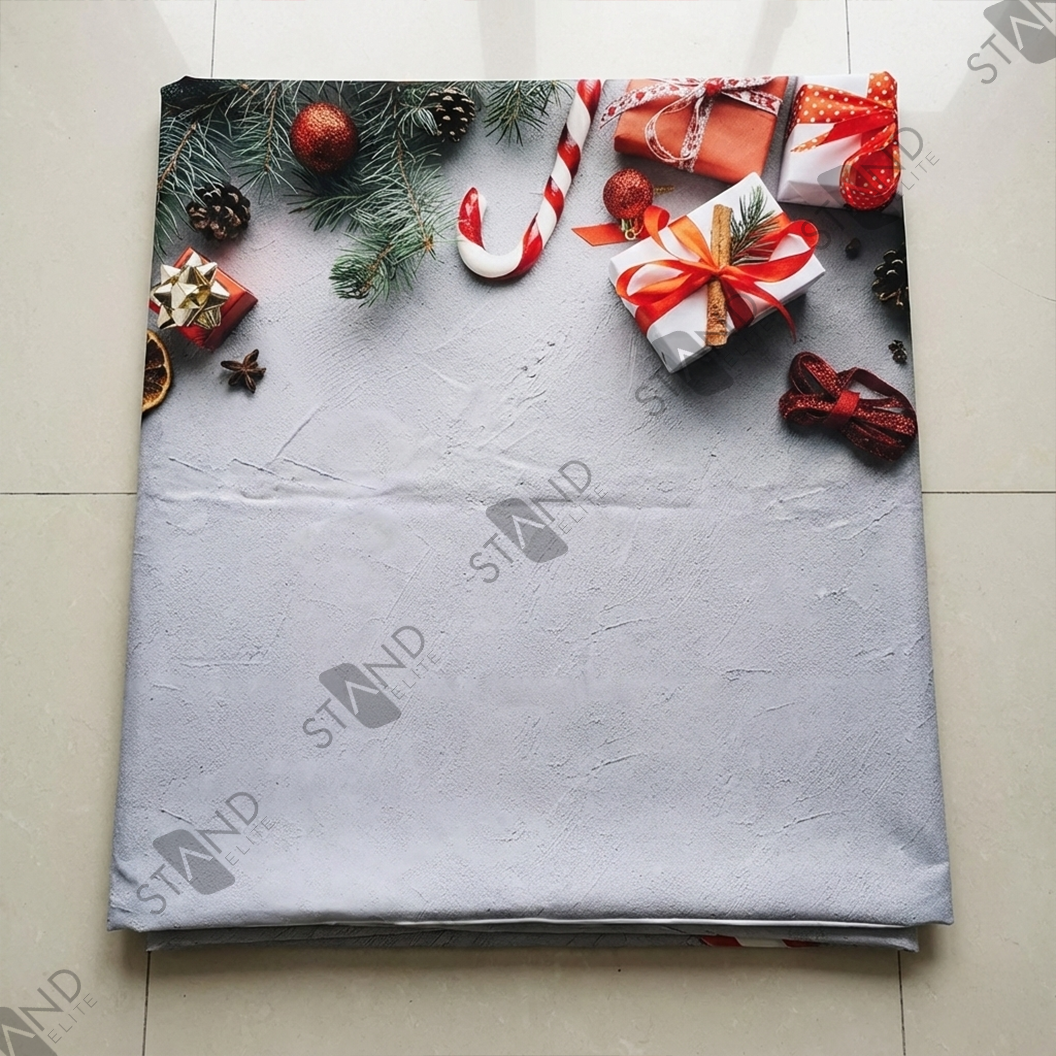 Mur d'Image Tubulaire 2,4m (8ft) Thème Noël Traditionnel - Standelite