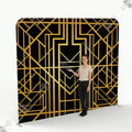 Backdrop Art Déco Noir et Or Gatsby - Mur d'Image Pro - Standelite
