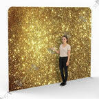 Mur d'image Paillettes Dorées - Stand d'exposition professionnel Standelite
