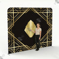 Backdrop Art Déco Noir et Or - Stand de Scène Professionnel - Standelite
