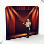 Backdrop Mur d'Image Rideau de Scène Rouge - Standelite